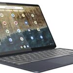 Lenovo - Chromebook Duet 5 - 13.3 OLED Touch Screen Tablet - 8GB Memory - 128GB SSD - with Keyboard - Abyss Blue