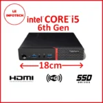 LENOVO ThinkCentre M700 Tiny Desktop Quad Cores Intel i5-6400T 8/16/32GB DDR4 New 256/512 GB SSD Free DP to HDMI USB WiFi Win 10 Pro Used - LeInfotech