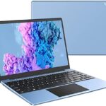 Ruzava 14 Laptop 6GB RAM 128GB SSD Traditional Laptops Computer Windows 10 Full Metal 2.4G+5G WiFi Bluetooth 4.2 USB HDMI 1920x1080 FHD WOZIFAN with Wireless Mouse for Work Study-Blue