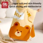 AIBEDILA Bath Towel for Baby Antibacterial Hooded Cloak Bathrobe Products New Born Newborn Baby Stuff Shower Robe Girl Outlet