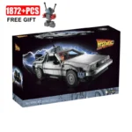 New DeLorean DMC-12 Back to the Future Time Machine Compatible 10300 Concept Cars Building Blocks Toy Bricks Christmas Boy Gifts