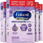 Enfamil NeuroPro Gentlease Infant Formula - Brain Building Nutrition， Clinically Proven to Reduce Fussiness， Gas， Crying in 24 Hours， 35.2 oz， Powder Refill Box (Pack of 4)