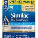 Similac 360 Total Care Infant Formula with 5 HMO Prebiotics， Our Closest Formula to Breast Milk， Non-GMO， Baby Formula Powder， 30.8-oz Can