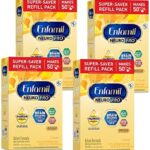 Enfamil NeuroPro Baby Formula， Triple Prebiotic Immune Blend with 2’FL HMO & Expert Recommended Omega-3 DHA， Inspired by Breast Milk， Non-GMO， 15.7 Oz - 2 Count (Pack of 4)