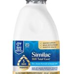 Similac 360 Total Care Infant Formula with 5 HMO Prebiotics， Our Closest Formula to Breast Milk， Non-GMO， Baby Formula， Ready-to-Feed 32-fl-oz Bottle (Case of 6)