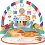 Eners Baby Gyms Play Mats Musical Activity Center Kick & Play Piano Gym Tummy Time Padded Mat for Newborn Toddler Infants(Green)