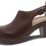 Dansko Womens Sassy Heeled Clog - Comfort Shoes， Arch Support