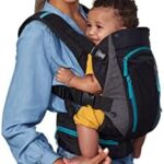 Infantino Carry On Multi-Pocket Carrier - All-Positions， Black， Ergonomic Design for Newborns and Toddlers， 8-40 lbs. with Forward-Facing， in-Facing and Backpack Positions Plus 6 Storage Pockets