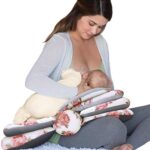 Infantino Elevate Adjustable Nursing and Breastfeeding Pillow - with multiple angle-altering layers Polyester for proper positioning to aid in feeding even as your baby grows， floral