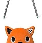 Infantino Fox Set - 4-in-1 Highchair Space-Saving， Multi-Stage Booster and Toddler Chair with Multi-use Meal mat and Dishwasher-Safe Tray and Cuddly Teether