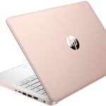 2021 HP Stream 14 HD Laptop Computer， Intel Celeron N4020 Processor， 4GB RAM， 64GB eMMC， HD Audio， HD Webcam， Intel UHD Graphics 600， 1 Year Office， HDMI， Win 10 S， Rose Gold， 32GB SnowBell USB Card