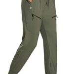 BALEAF Women’s Cargo Joggers Hiking Pants Lightweight Quick Dry with Zipper Pockets High Waist Athletic Travel