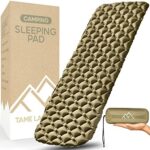 Tame Lands Sleeping Pad for Camping Ultralight Backpacking， Sleeping Mat for Hiking， Traveling & Outdoor Activities 17 OZ Olive Green