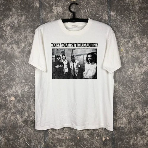 s-l500-212 Rage Against The Machine Band Music Tour White T-shirt Size S-5XL - Image 1