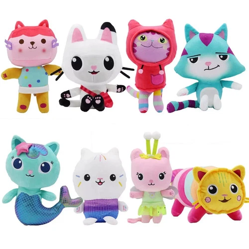 s-l500-237 Gabby's Dollhouse Plush Toy Kid's Birthday Gift NEW 8pcs, 10 - Image 1