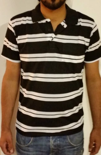 s-l500-255 MENS GILLICCI BRAND SUMMER CASUAL STRIPED FASHION COTTON POLO SHIRT T SHIRT C101 - Image 1