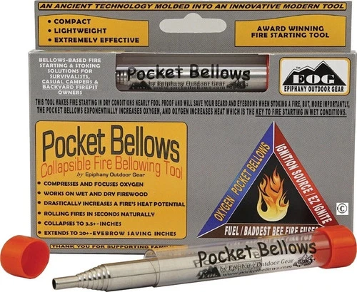 s-l500-314 Epiphany Outdoor Gear V3-Pocket Bellows Collapsible Fire Bellowing For Wet/Dry - Image 1