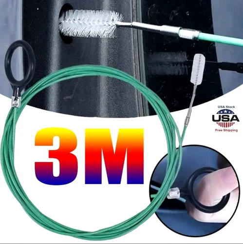 s-l500-370 9.85ft Car Drain Dredge Sunroof Cleaning Brush Tool Clean Auto Accessories 3M US - Image 1