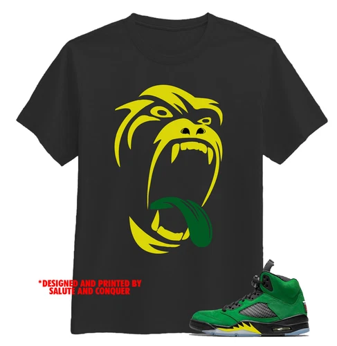 s-l500-383 JORDAN 5 OREGON, T SHIRTS BY SALUTE AND CONQUER (GORILLA) - Image 1