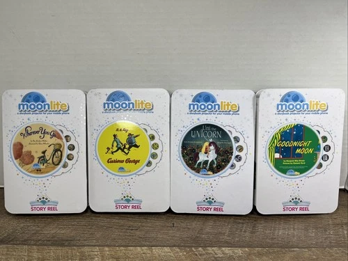 s-l500-41 Lot of 4 Moonlite Storybook Projector Story Reels Curious George Goodnight Moon - Image 1